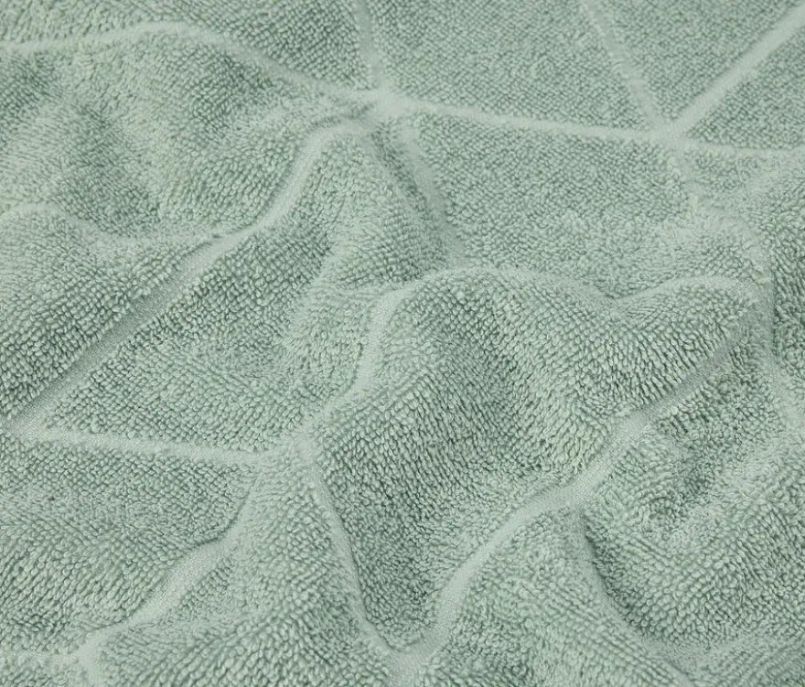 2 Jacquard-Handtücher, salbei
