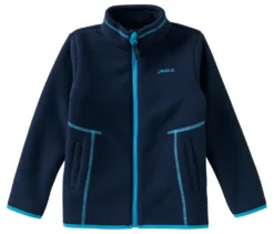 JAKO-O Kuschelfleecejacke mit Stehkragen, marine