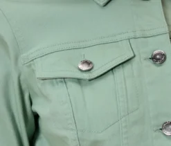 Jeansjacke, mintgrün