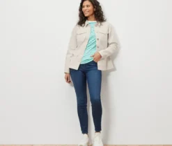 Jeansjacke mit Cargo-Taschen