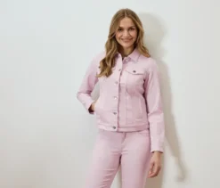 Jeansjacke, rosé