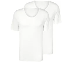 2 Jersey-Halbarm-Unterhemden