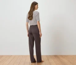Jerseyhose mit Biese, braun