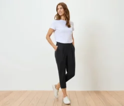 3/4-Jerseyhose, schwarz