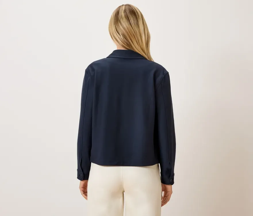 Jerseyjacke, dunkelblau