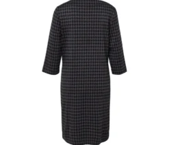 Jerseykleid mit Hahnentritt-Jacquard