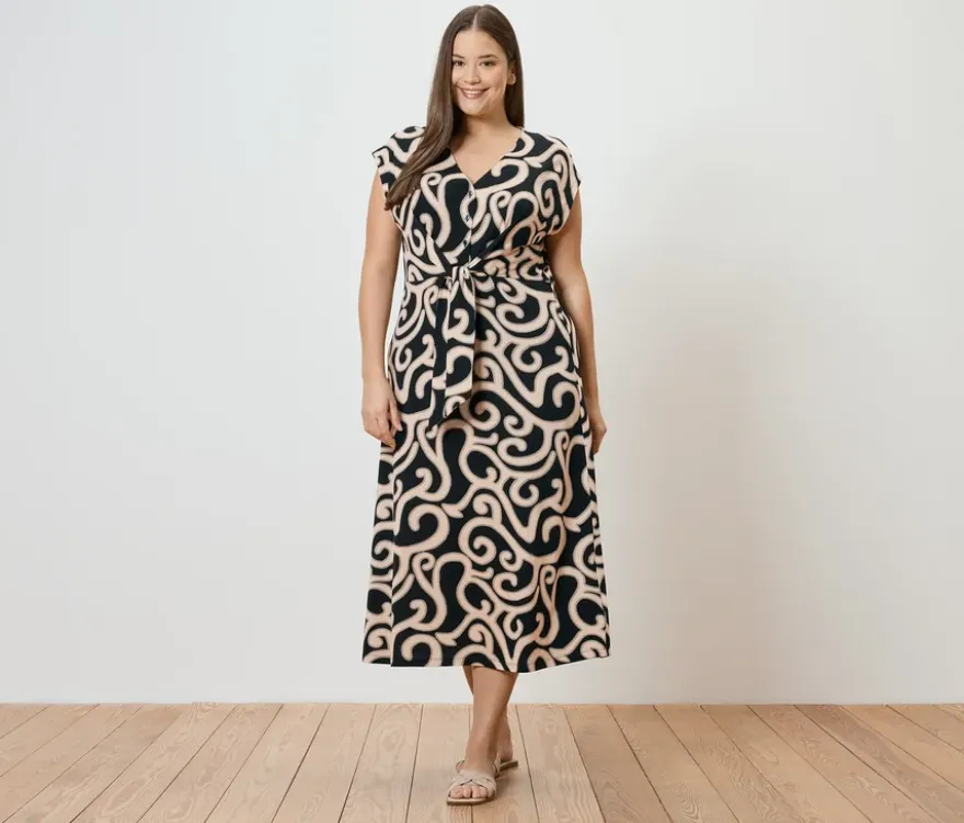 Jerseykleid mit Knoten