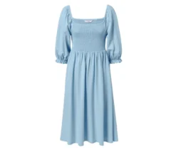 Jerseykleid mit Puffärmeln