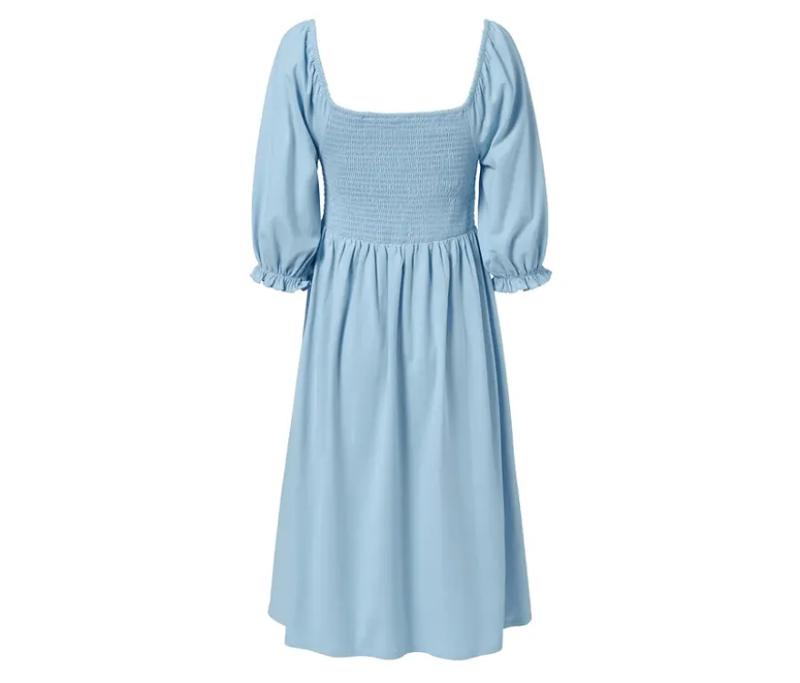 Jerseykleid mit Puffärmeln
