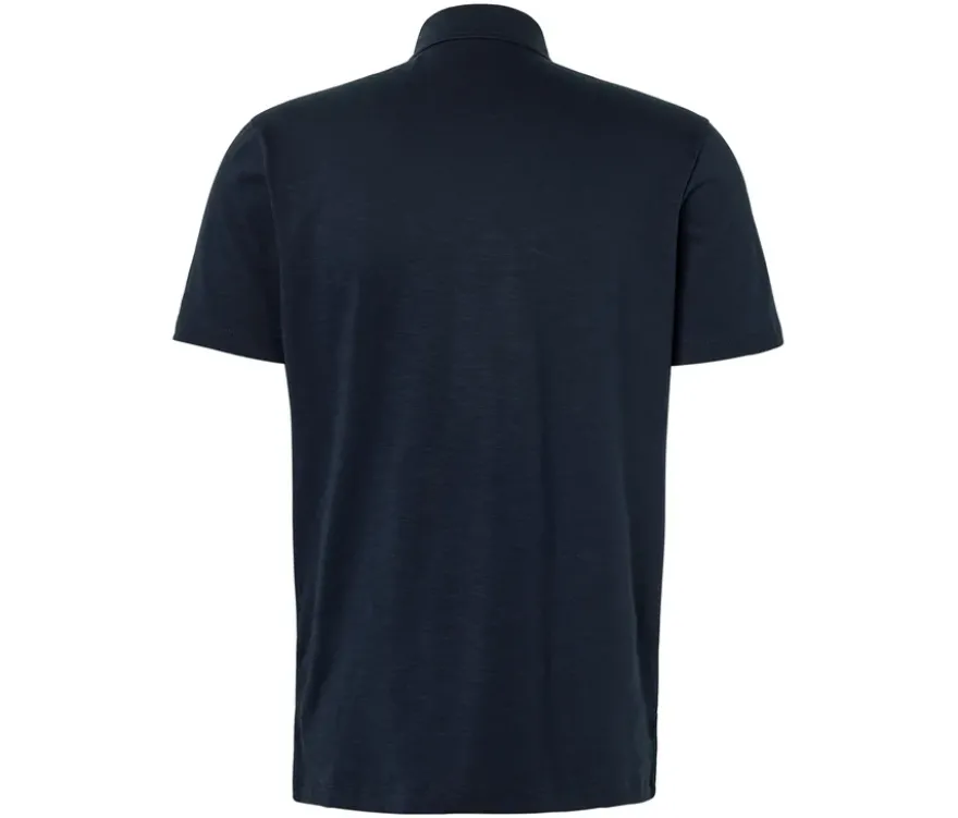 Jersey-Poloshirt, navy