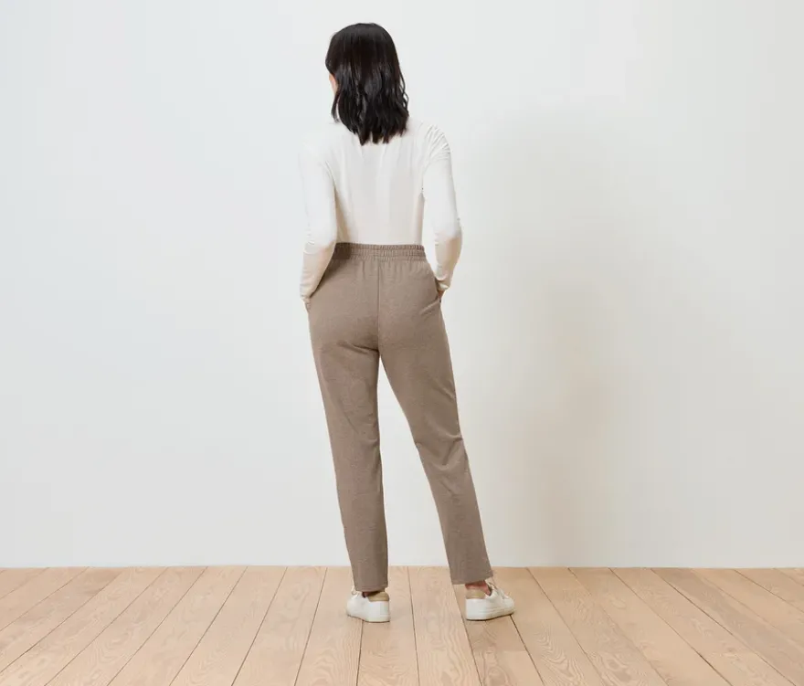 Joggpants, beige meliert