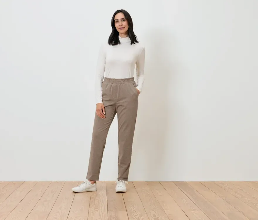 Joggpants, beige meliert