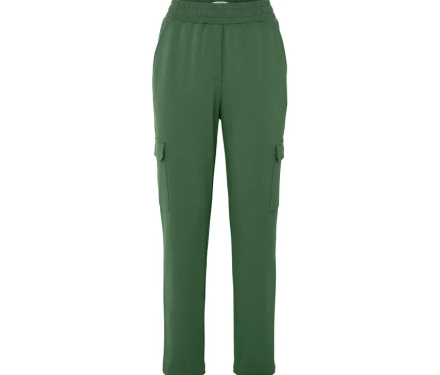 Joggpants mit Cargo-Taschen, dunkelgrün