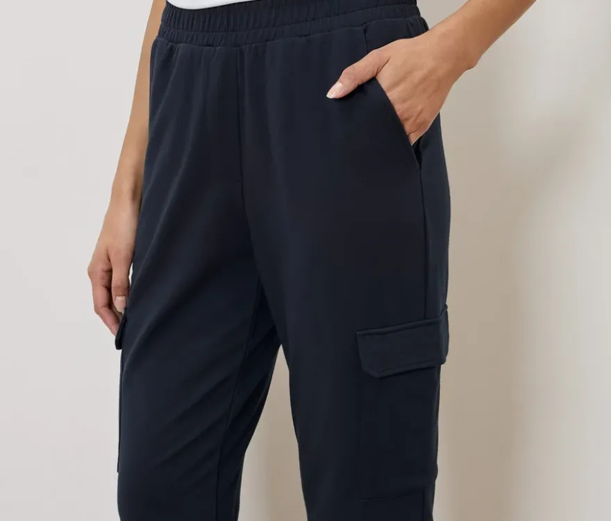 Joggpants mit Cargo-Taschen, dunkelblau