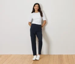 Joggpants mit Cargo-Taschen, dunkelblau