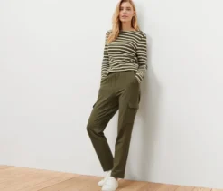 Joggpants mit Cargo-Taschen, khaki