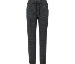 Joggpants mit Hahnentritt-Jacquard