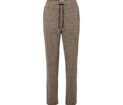 Joggpants mit Hahnentritt-Jacquard