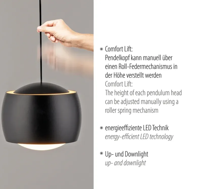 Just Light LED-Pendelleuchte »Ballini«, 1-flammig