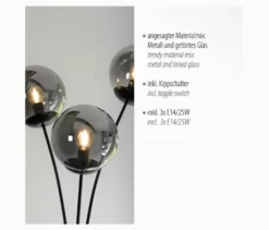JUST LIGHT Stehleuchte »Big Widow«
