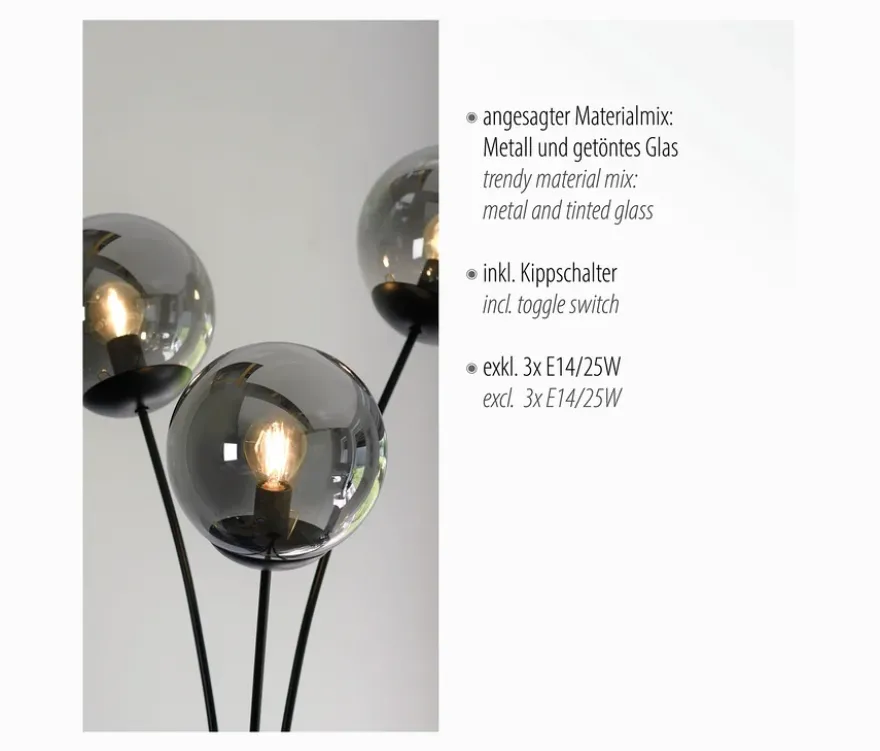 JUST LIGHT Stehleuchte »Big Widow«