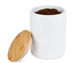 Kaffeedose, Keramik, 500g, weiß