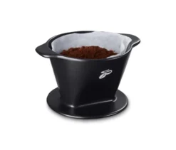 Kaffeehandfilter Gr. 101, schwarz mit Bohne