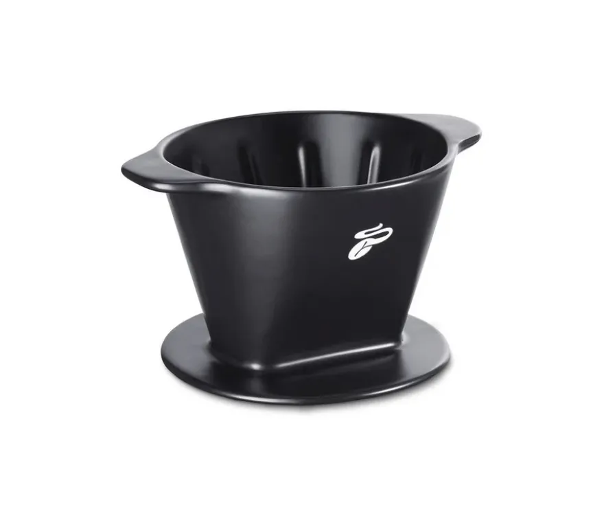 Kaffeehandfilter Gr. 101, schwarz mit Bohne