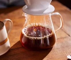 Kaffeekanne, Glas
