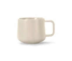 2 Kaffeetassen mit Untertassen, Beige