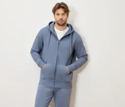 Kapuzenjacke, blau