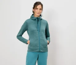 Kapuzenjacke, türkis