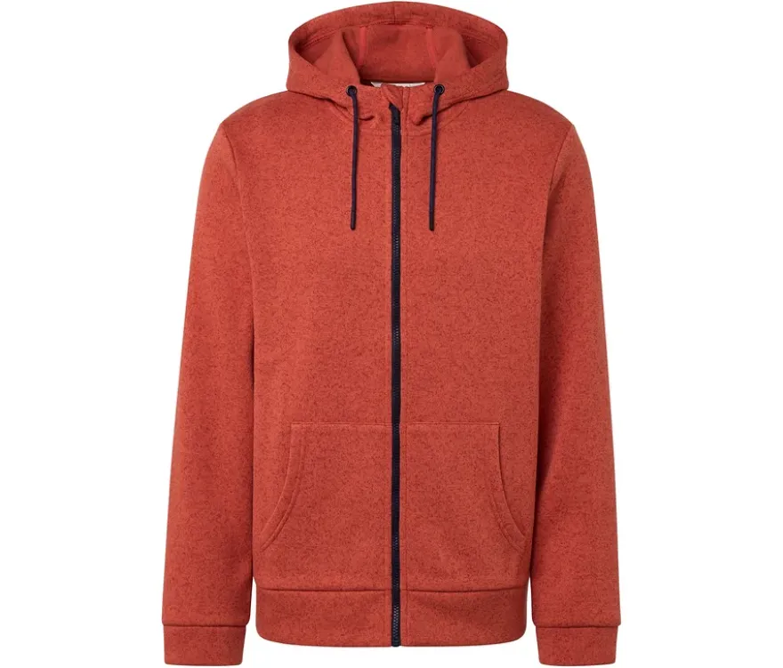 Kapuzen-Strickfleece-Jacke