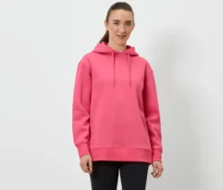 Kapuzen-Sweatpullover, rosa