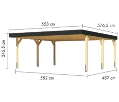 Karibu Doppel-Carport