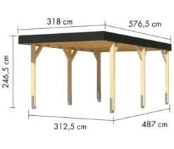 Karibu Einzel-Carport