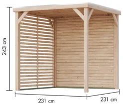 Karibu Pavillon »Sotis« mit Massivholz-Balken