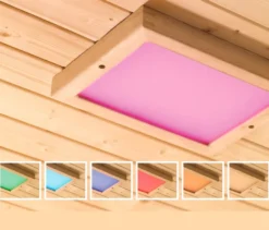 Karibu-Premium-LED-Farblichtanwendung für die Sauna
