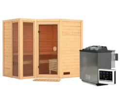 Karibu Sauna »Ayla«, Eckeinstieg