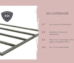 Karibu Saunahaus »Alice 1«, naturfarben-anthrazit