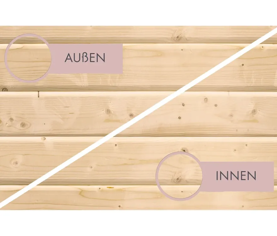 Karibu Saunahaus »Clio 2«, finnisch, mit Dachfolie