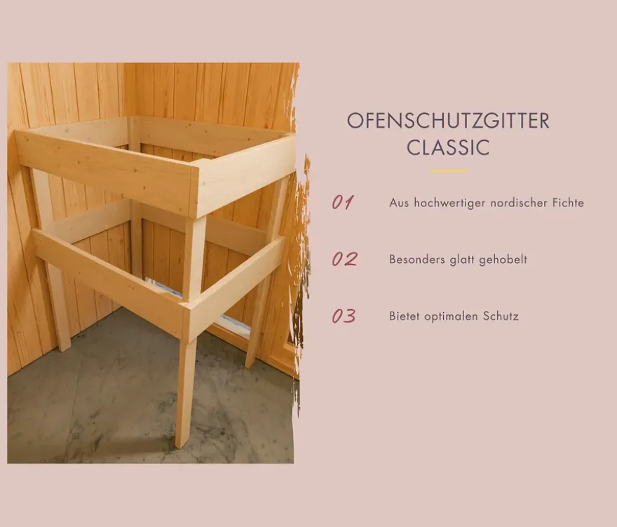 Karibu Saunahaus »Gwen« klein, Classic
