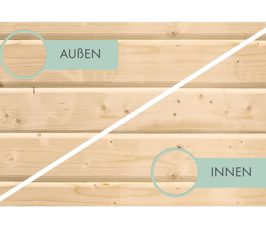Karibu-Stelzenhaus »Benjamin«, naturfarben