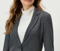 Karierter Jerseyblazer