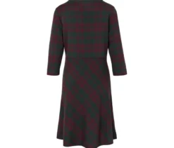 Kariertes Jacquard-Kleid