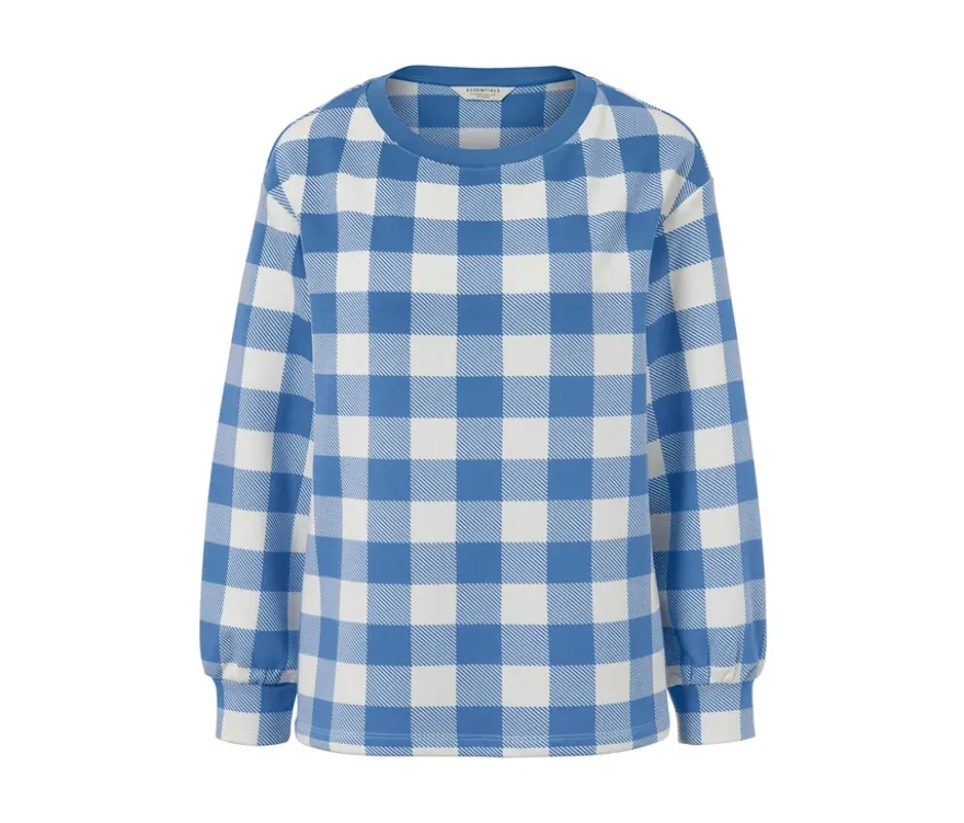 Kariertes Sweatshirt