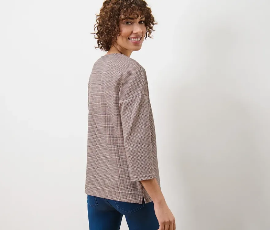 Kariertes Sweatshirt