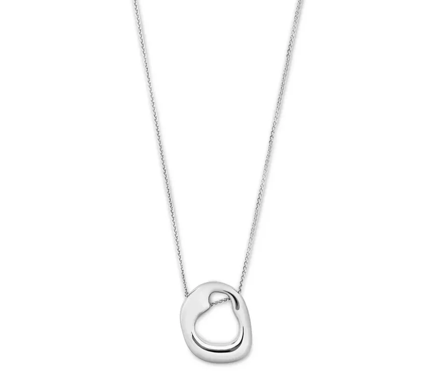 Kette, 925er Sterlingsilber, organisch, rhodiniert