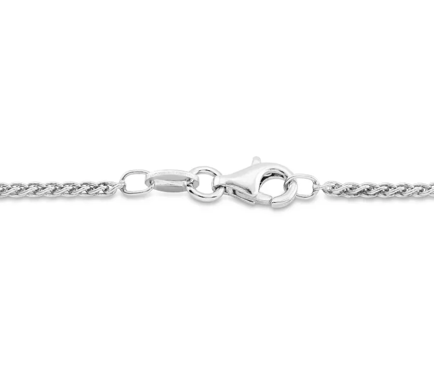 Kette, 925er Sterlingsilber, organisch, rhodiniert