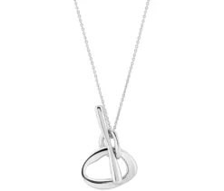 Kette mit Anhänger, 925er Sterlingsilber, rhodiniert